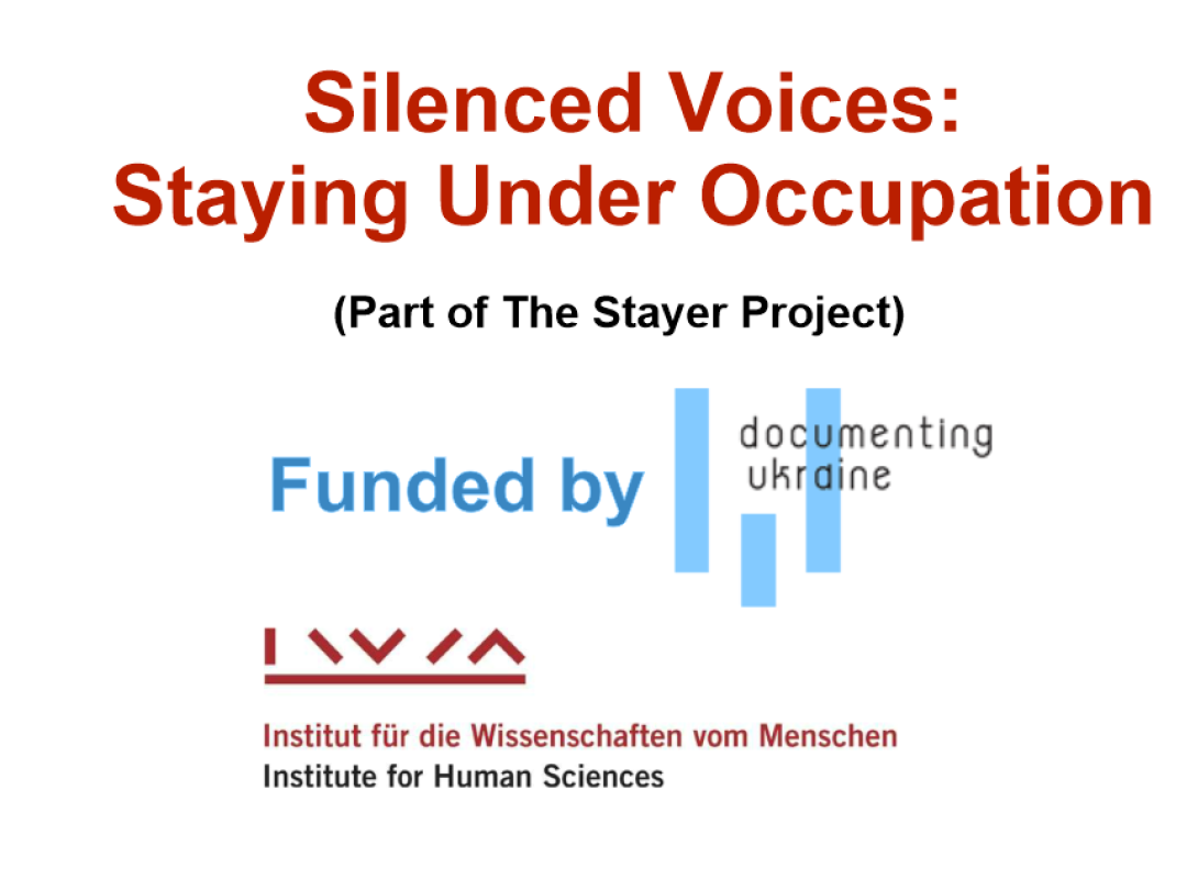 IWM Documenting Ukraine grant for The Stayer Project by Ilami Yasna